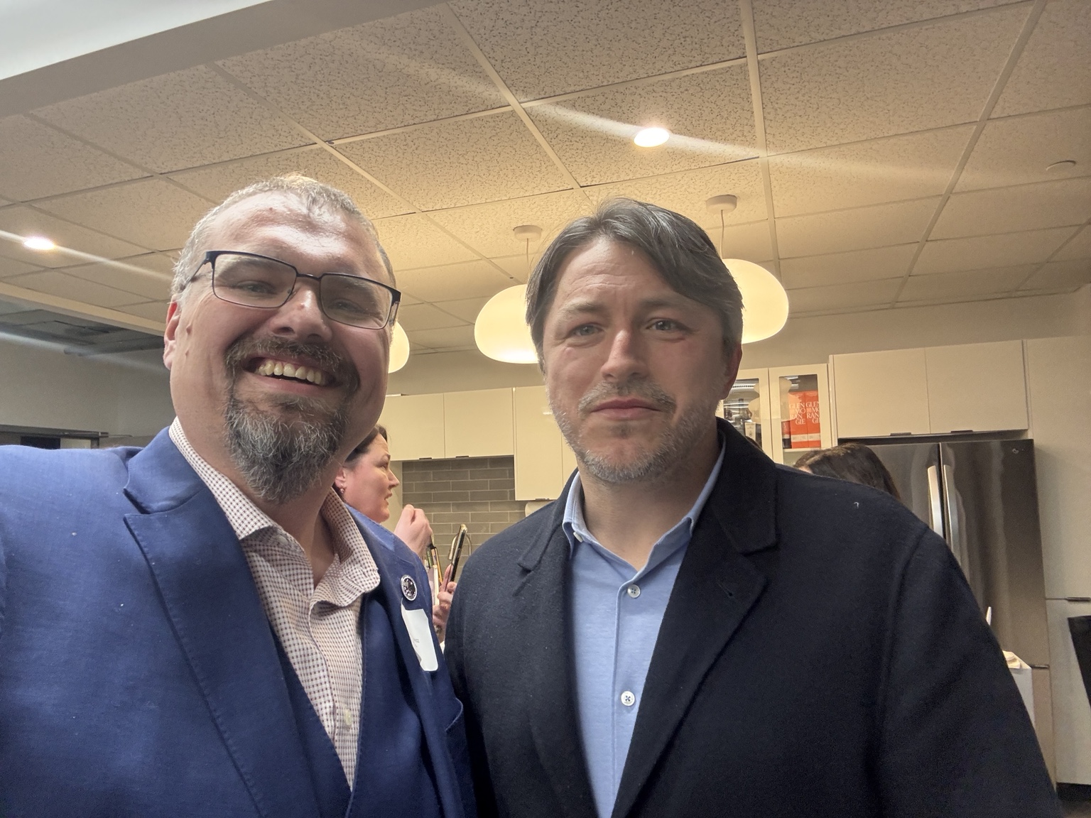 Meeting with Serhiy Prytula in Edmonton.