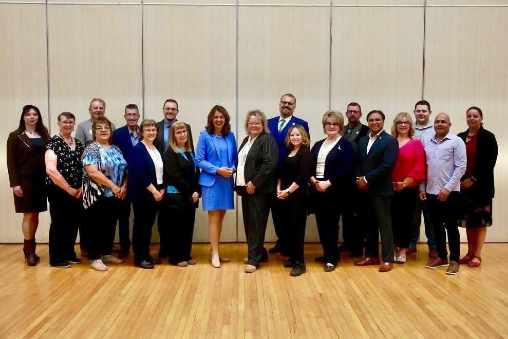 Meeting with Alberta’s Premier, MLA Jackie Armstrong-Homeniuk and her constituency board.